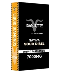 Sour Disel Ignite Liquid Diamonds Disposable 7000mg