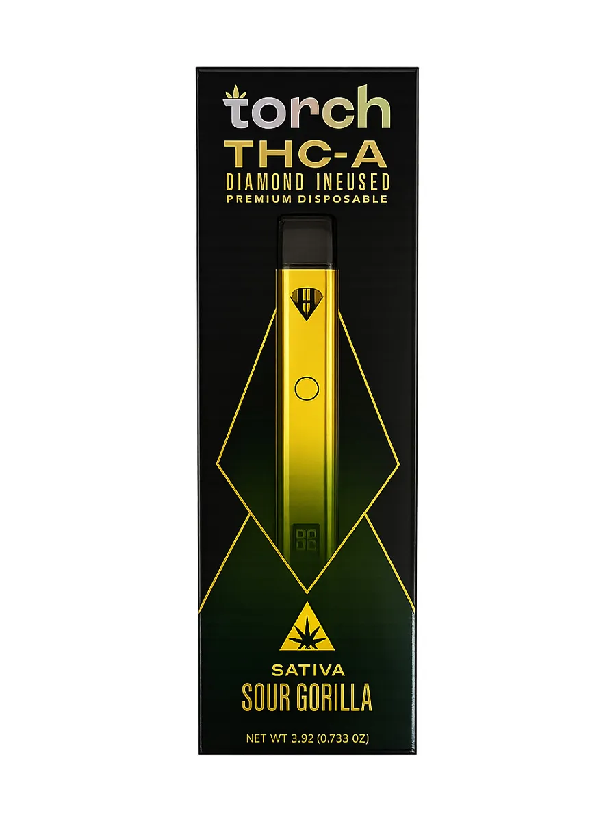 Sour Gorilla Torch THCA Diamond Infused Premium Disposable 2.5G