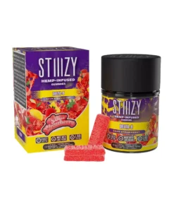 Sour Strawberry STIIIZY Delta 8 Hemp-Infused Gummies 1500mg