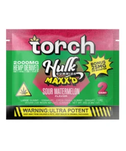 Sour Watermelon Torch Hulk MAXX’D  Gummies 2000mg