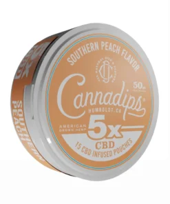 Southern Peach Cannadips 5X CBD Infused Pouches 15ct 750MG