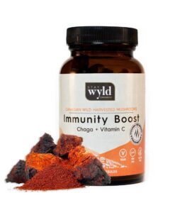 Alternative view of Stay Wyld Organics – Chaga Immunity Boost Mushroom Capsules (Bottle of 60)