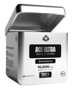 Strawberry Ace Ultra THCA Gummies 20ct 500mg