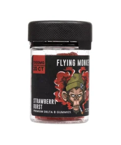 Strawberry Burst Flying Monkey Delta-8 Gummies 1000mg