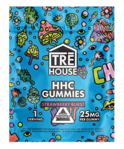 Strawberry Burst Tre House HHC Gummies 1ct