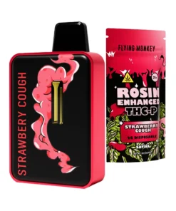 Strawberry Cough Flying Monkey Rosin Enhanced THCP Disposable 2G