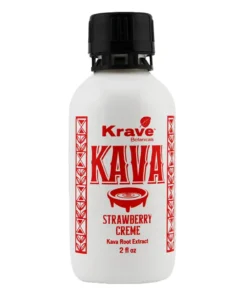 Strawberry Creme Krave Botanicals Kava Root Extract 2fl oz