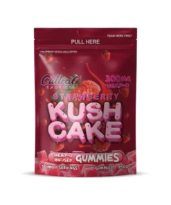 Strawberry Kush Cake Cutleaf Exotics Hemp-O Gummies 300mg