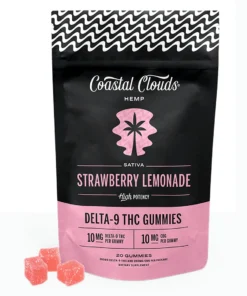 Strawberry Lemonade Coastal Clouds Delta 9  Gummies 20ct