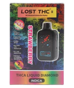 Strawberry Lost THC THC-A Liquid Diamond Disposable 2G