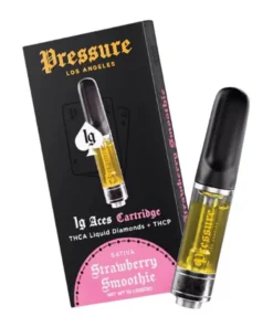 Strawberry Smoothie Pressure LA Aces THCA+THCP Cartridge 1G