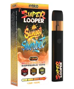 Sunset Sherbet Super Looper Super Potent THCP+THCA+HHC Vape 1G
