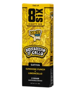 Sunshine N’ Cello 8SIX Drip Series THC-P Disposable 2G