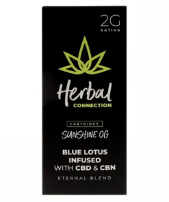Sunshine OG Herbal Connection Blue Lotus Infused Eternal Blend Cart 2G
