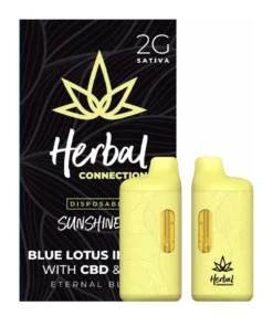 Alternative view of Sunshine OG Herbal Connection Blue Lotus Infused Eternal Blend Vape 2G