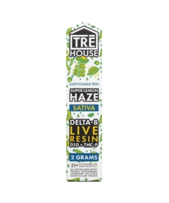 Super Lemon Haze Tre House Live Resin D8+D10+THCP Vape 2G