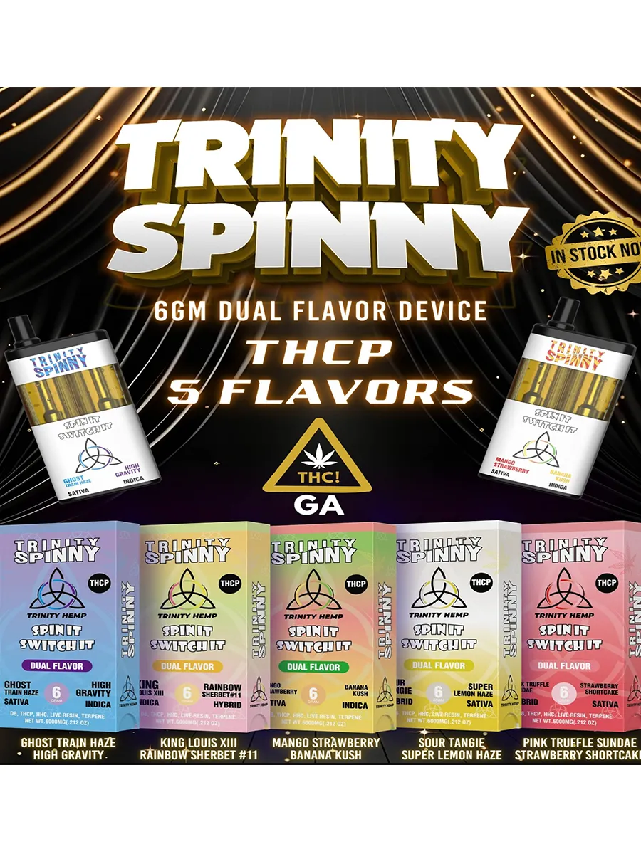 King Luis XIII | Rainbow Sherbet #11 Trinity Spinny THCP Dual Flavor Vape 6G - Image 2