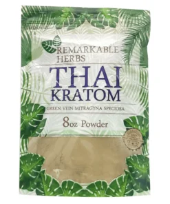 Thai Green Vein Remarkable Herbs Kratom Powder 20oz Bag