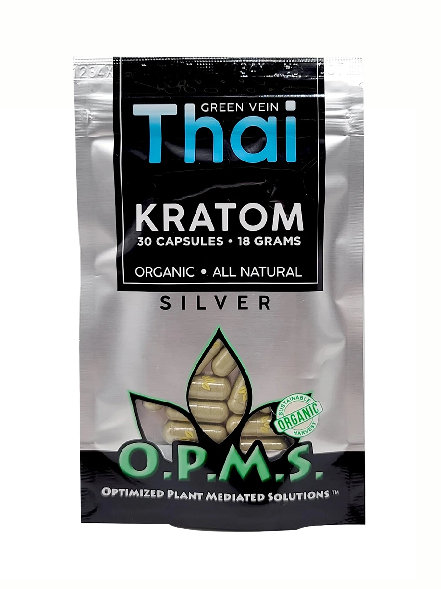 Thai OPMS Silver Kratom Capsules 30ct