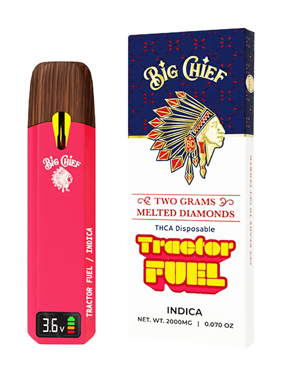 Tractor Fuel Big Chief Melted Diamond THCA Disposable 2G