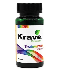 Trainwreck Krave Botanicals Kratom Capsules 75ct
