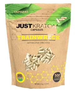 Trainwreck Just Kratom Mitragyna Speciosa Capsules 500ct