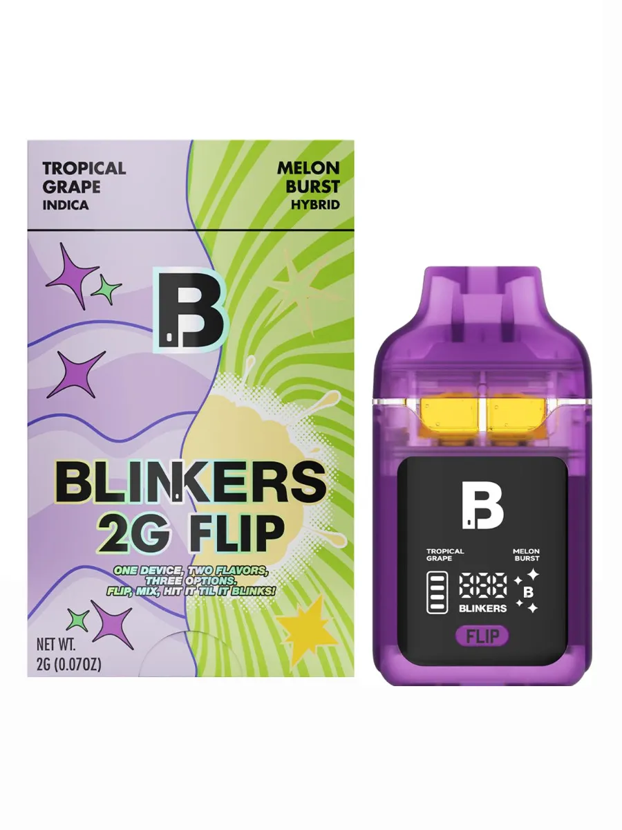 Tropical Grape | Melon Burst Blinkers Flip Dual Chamber Disposable 2G