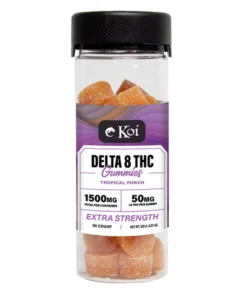 Tropical Punch Koi Delta 8 THC Extra Strength Gummies 1500mg
