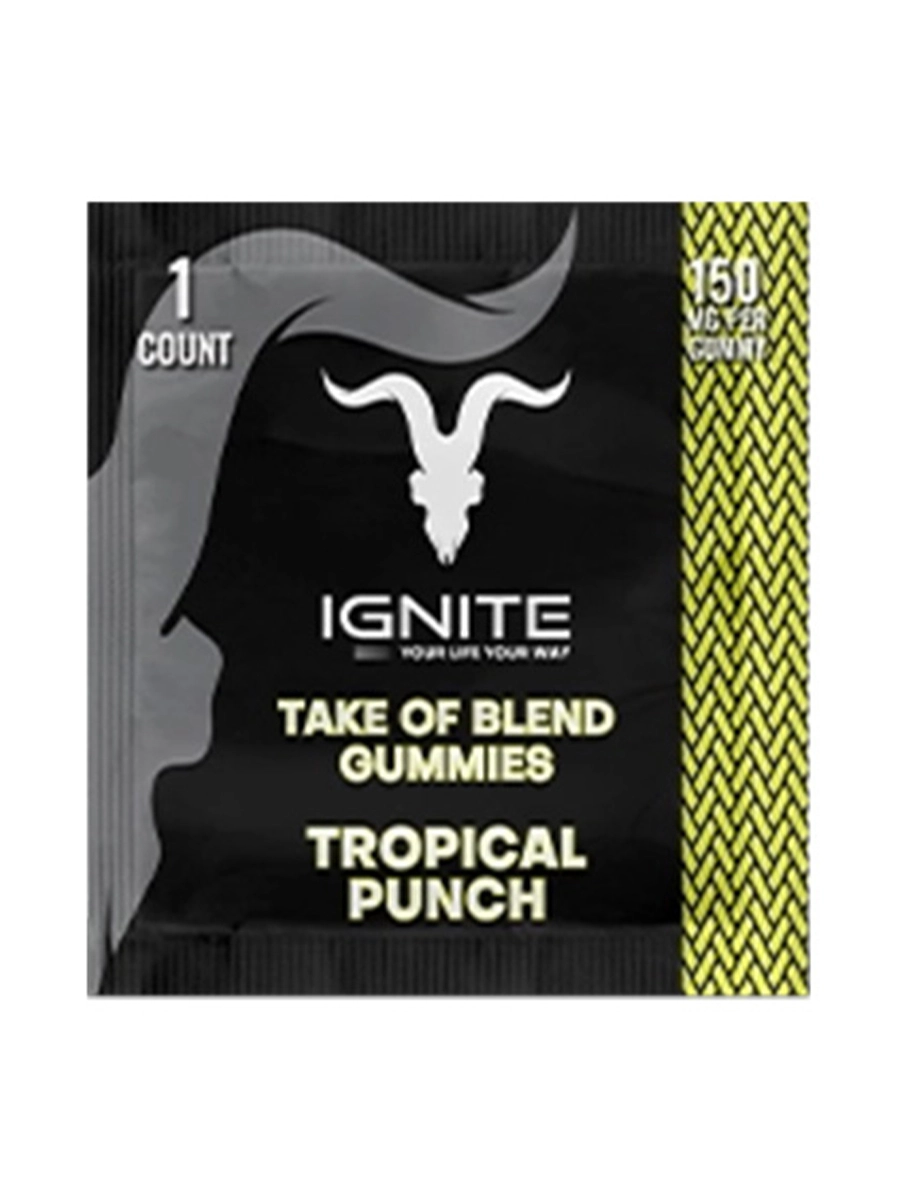 Tropical Punch Ignite Take of Blend Gummies 150mg