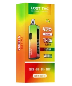 Vanilla Lost THC 420 Edition THCA Blend Rechargable Disposible 7500MG