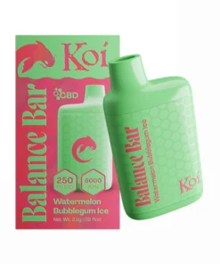 Watermelon Bubblegum Ice KOI Balance Bar CBD 6000 Puffs Disposable Vape