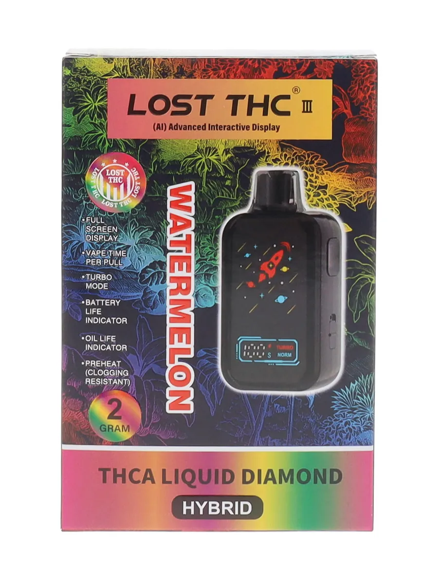 Watermelon Lost THC THC-A Liquid Diamond Disposable 2G