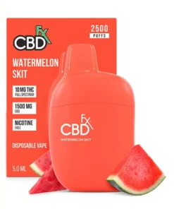 Watermelon Skit CBDFx CBD + 10mg THC Vape Pen 1500mg