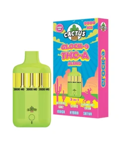 Wedding Cake | Gelato | Strawberry Cream Cactus Labs Glock 9 THC-A Blend Vape 9000mg