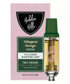 Whipped Orange Hidden Hills VVS Liquid Diamond Cartridge 2G