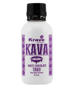 White Chocolate Taro Krave Botanicals Kava Root Extract 2fl oz
