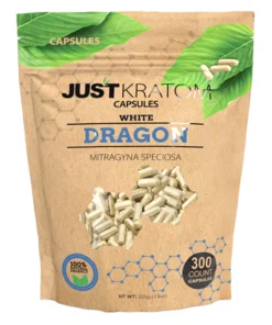 White Dragon Just Kratom Mitragyna Speciosa Capsules 300ct