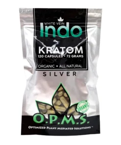 White Indo OPMS Silver Kratom Capsules 120ct