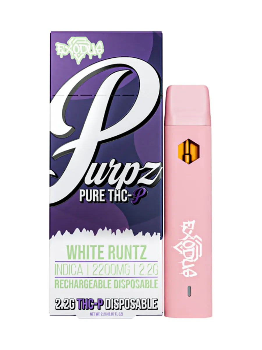 White Runtz Exodus Purpz Live Badder THC-P Disposable Vape 2.2G