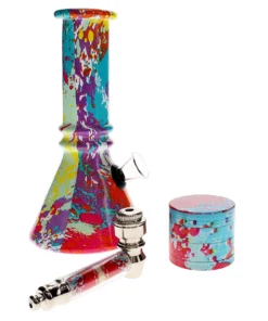Wubba Lubba Waterpipe With Grinder & Spoon Pipe