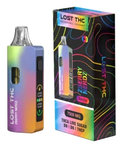 Zberry Nerdz Lost THC V2 Rainbow Edition THC-A+D9+D6+THCP Disposable 7.5G