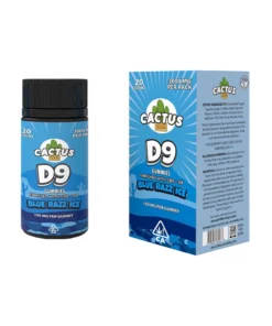 Blue Razz Ice Cactus Labs D9 With CBD+D8 3000mg