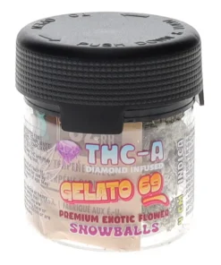 Gelato 69 Alien Exotics THC-A Diamond Infused Flower Snowballs 4G