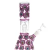 8″ Circle Pattern Beaker Base Water Pipe