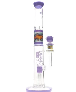 16″ Wig Wag 4-Arm Hammer Perc Water Pipe by Diamond Glass