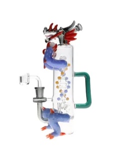 Alternative view of 11″ Dragon DNA Helix Glass Water Pipe