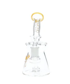 Alternative view of 7″ Tulle Bent Neck Dab Rig by Diamond Glass