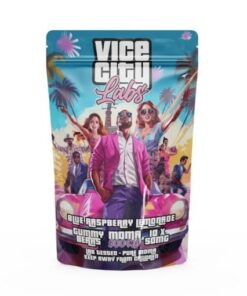 Alternative view of Vice City Labs – Blue Raspberry MDMA Gummy Bears – 500MG